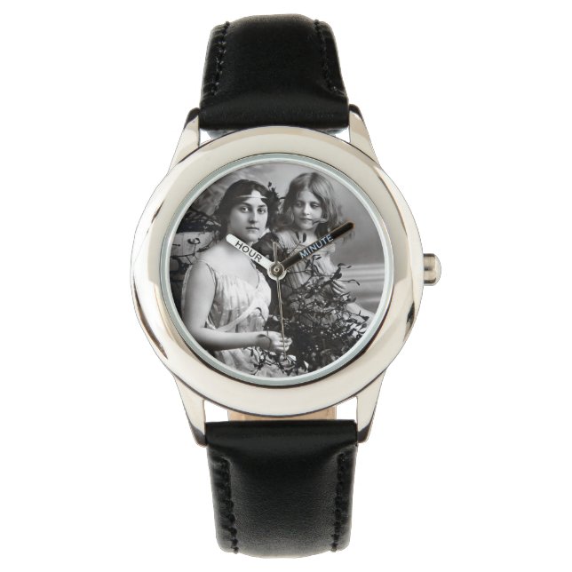 Zeitloses Portrait von Mutter und Tochter Armbanduhr (Vorderseite)