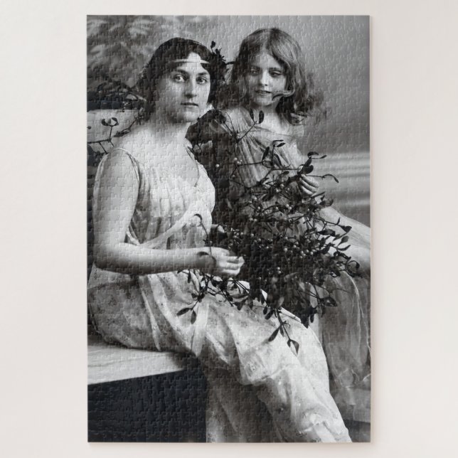 Zeitloses Portrait von Mutter und Tochter Puzzle (Vertikal)
