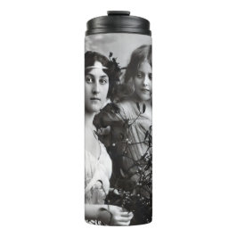 Zeitloses Portrait von Mutter und Tochter Thermosbecher