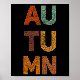 Zeitloses Retro-Herbst-Top für Frauen, Männer, Kin Poster