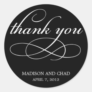 Zeitloses Skript Vielen Dank für Ihr Interesse an  Runder Aufkleber