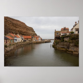 Zeitloses Staithes: Wo der Beck auf das Meer triff Poster