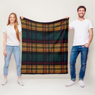 Zeitloses Tartan-Muster  Fleecedecke