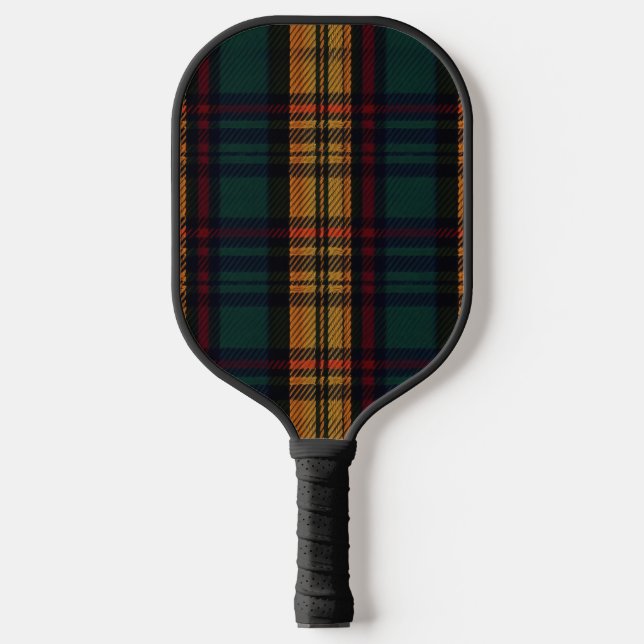 Zeitloses Tartan Muster Pickleball Schläger (Vorderseite)