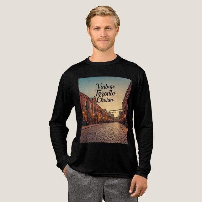 Zeitloses Toronto Distillery T-Shirt Tri-Blend Shirt (Volle Vorderseite)