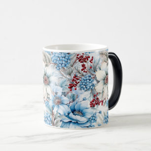 Zeitloses Vintage-Blumen-Nahtlosdesign Verwandlungstasse