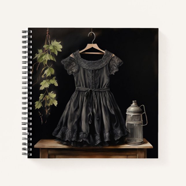 Zeitloses Vintages Kleid (LBD) Notizbuch (Vorderseite)