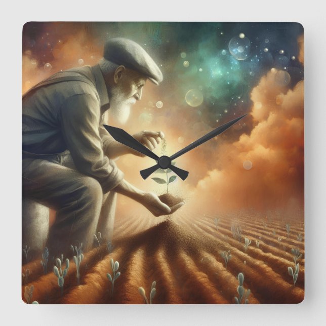 "Zeitloses Wachstum" - Uhr (Vorderseite)