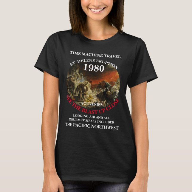 ZEITMASCHINE REISE ST. HELENS 1980 ERUPTION T-Shirt (Vorderseite)