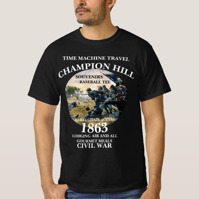 ZEITMASCHINE REISEVERLAUF DER CHAMPION HILL T-Shirt (Vorderseite)