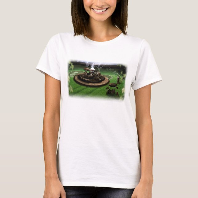 Zeitmaschine und Crop Circles-T - Shirt (Vorderseite)