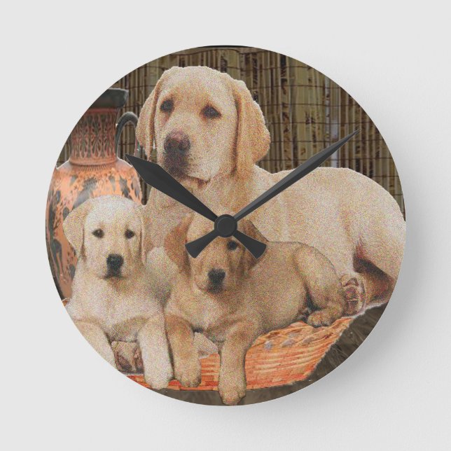 Zeitmessung Runde Wanduhr (Vorderseite)