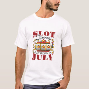 Zeitnischen Queens sind im Juli Geboren T-Shirt