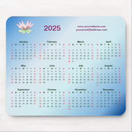 Zeitplan 2025 für Unternehmen Mousepad