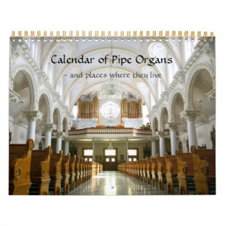 Zeitplan der Pipe-Organe und ihres Wohnorts Kalender
