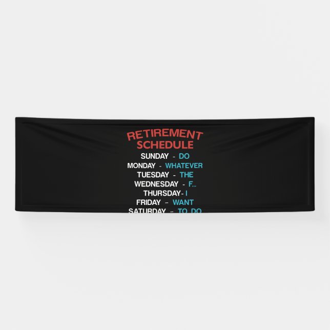 Zeitplan für die Einstellung des Büro Humors Banner (Horizontal)