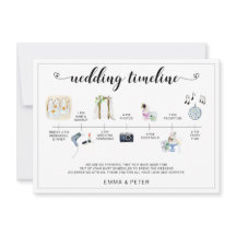 Zeitplan für die tropische Hochzeit in Urlaubsort