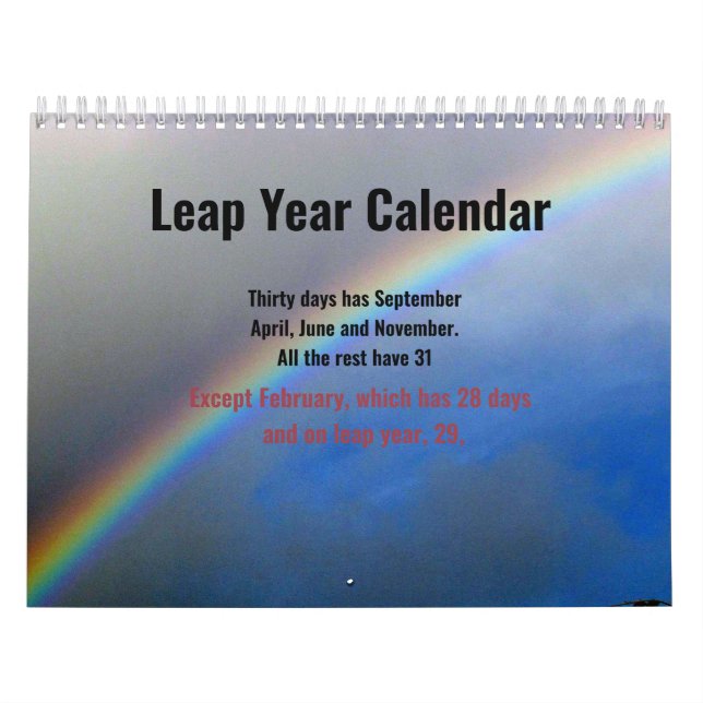 Zeitplan - Leap Year Kalender (Titelbild)