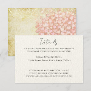 Zeitreihenfolge der Ereignisse Herzstück Leaf Tree Einladung