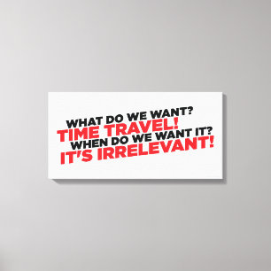 Zeitreise Leinwanddruck