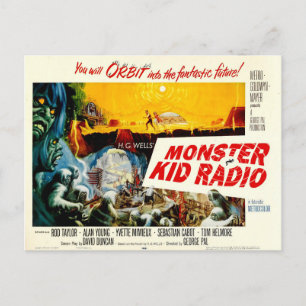 Zeitreise Postkarte von Monster Kid Radio