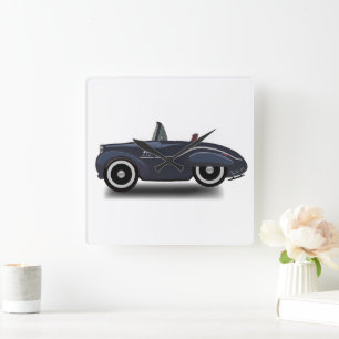 Zeitreise Quadratische Wanduhr