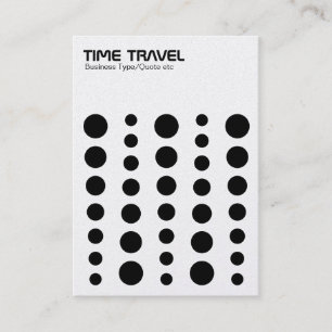 Zeitreise - Schwarz auf Weiß (Gold Card) Visitenkarte