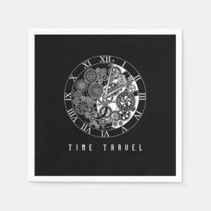 Zeitreise Uhr - Zukunft der vergangenen Fiktion -  Serviette