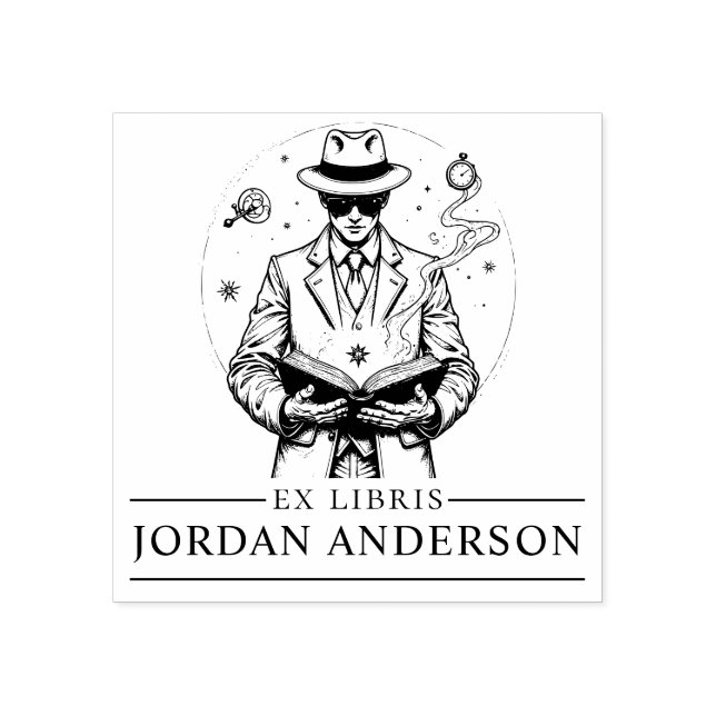 Zeitreisende Detektivbuchausgabe Briefmarke Gummistempel (Prägung)