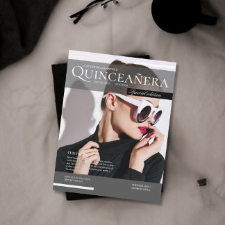 Zeitschrift 15. Geburtstag quinceañera Einladung