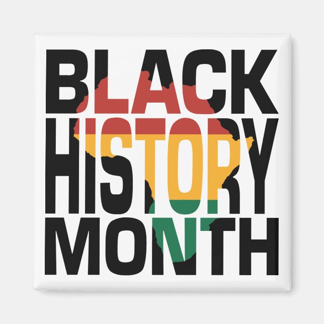 Zeitschrift "Black History Month Magnet" Magnet (Vorne)