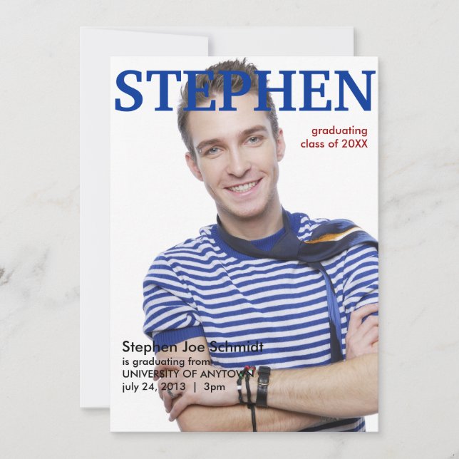 Zeitschrift Cover Abschluss Ankündigung (Vorderseite)