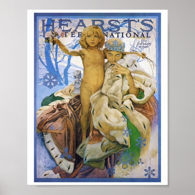 Zeitschrift Cover, Alphonse Mucha Poster (Vorne)