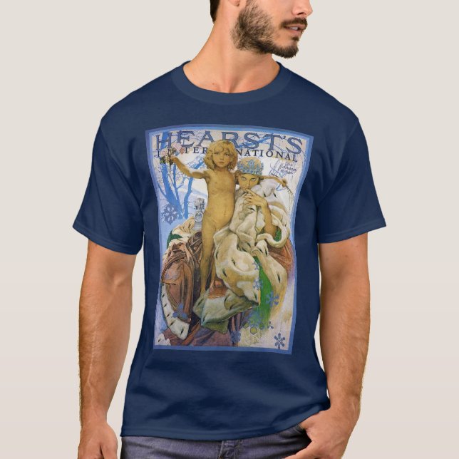 Zeitschrift Cover, Alphonse Mucha T-Shirt (Vorderseite)