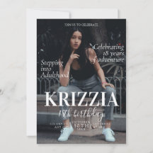 Zeitschrift Cover Birthday Einladungskarte