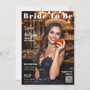 Zeitschrift Cover Bride zu sein Einladung