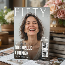 Zeitschrift Cover Foto 50. Geburtstagsparty Einladung