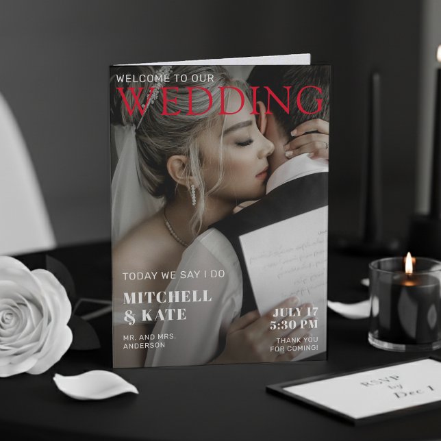 Zeitschrift Cover Wedding Programm (Magazine Cover Wedding Program
)