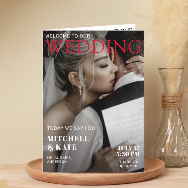 Zeitschrift Cover Wedding Programm (Magazine Cover Wedding Program
)