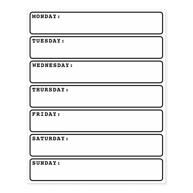 Zeitschrift des Tageszeitplans Gummistempel (Prägung)