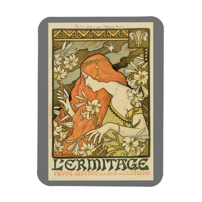 Zeitschrift Ermitage Art nouveau Magnet (Vertikal)