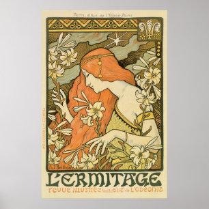 Zeitschrift Ermitage Art nouveau Poster