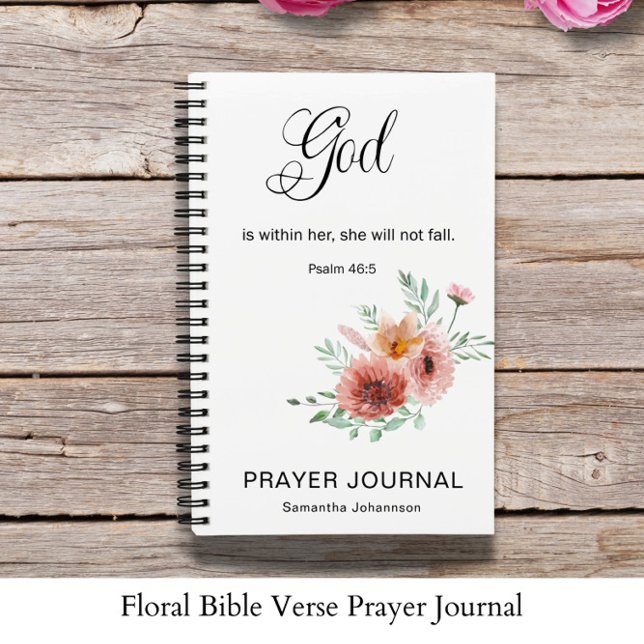 Zeitschrift "Floral Bible Verse Prayer" Notizbuch (Von Creator hochgeladen)