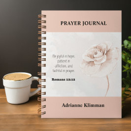 Zeitschrift "Floral Bible Verse Prayer" Notizbuch