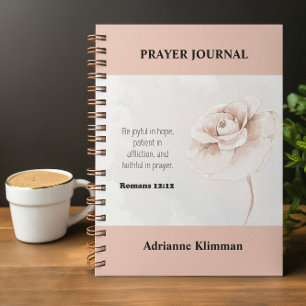 Zeitschrift "Floral Bible Verse Prayer" Notizbuch