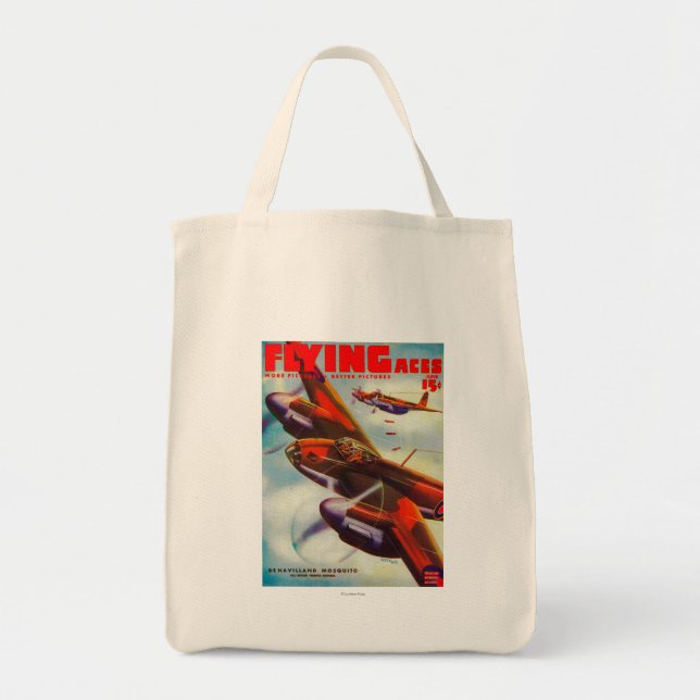 Zeitschrift "Flying Aces" deckt 5 ab Tragetasche (Vorne)