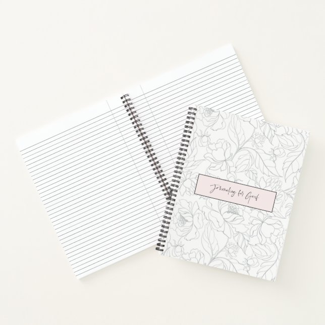 Zeitschrift für das Trauerfrauenjournal Notizbuch (Innenseite)