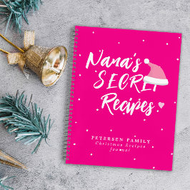 Zeitschrift für moderne Weihnachtsfamilienrezepte Notizbuch