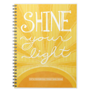 Zeitschrift - "glänzen Sie Ihr helles " Notizblock