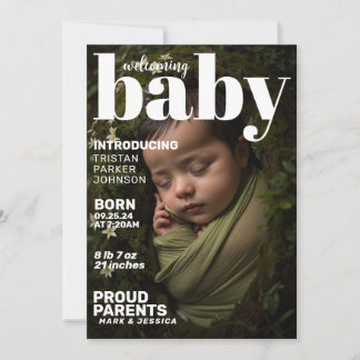 Zeitschrift "Modern Baby" - Geburtsankündigung Ankündigung
